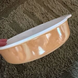 Fire King Peach Lustre 8" Casserole #450